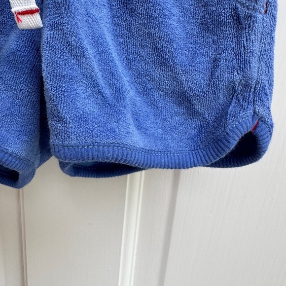 Cat & Jack 2T Girls Blue Terry Cloth Athletic Shorts with Drawstring - Picture 3 of 6